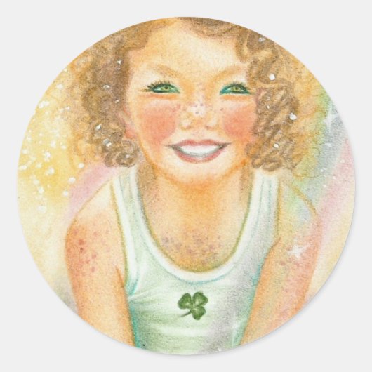 Lucky Irish Leprachaun Sticker (Vorderseite)