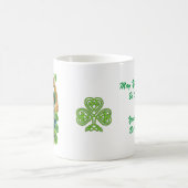 Lucky Irish Leprechaun Horseshoe and Clover Kaffeetasse (Mittel)