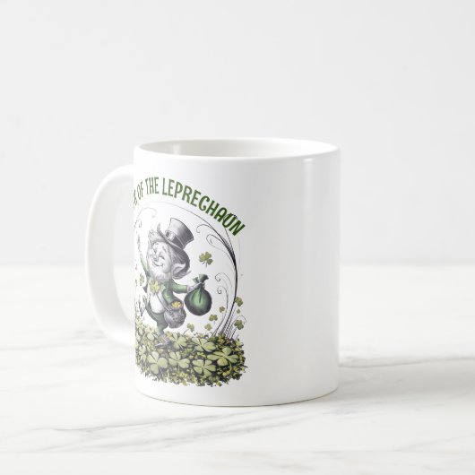 Lucky Irish Leprechaun Kaffeetasse (Vorderseite Links)