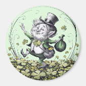 Lucky Irish Leprechaun Magnet (Vorne)