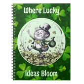 Lucky Irish Leprechaun Notizblock (Vorderseite)
