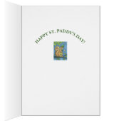 LUCKY IRISH LEPRECHAUN SQUIRREL GREETING CARD Vers (Innen (Rechts))