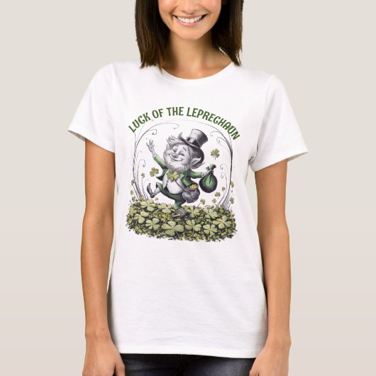 Lucky Irish Leprechaun T-Shirt (Vorderseite)