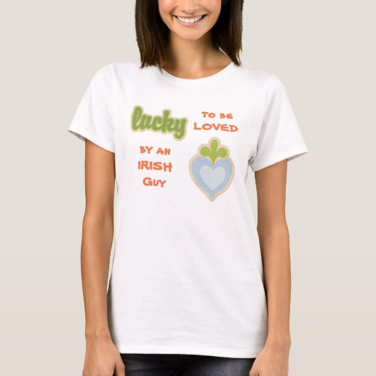 Lucky Irish Liebe Heart T-Shirt (Vorderseite)