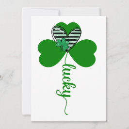 Lucky Irish St Patrick's Day Blume Einladung