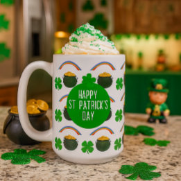 Lucky Irish St Patrick's Day Coffee Tasse