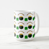 Lucky Irish St Patrick's Day Coffee Tasse (VorderseiteRechts)