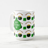 Lucky Irish St Patrick's Day Coffee Tasse (Vorderseite Links)