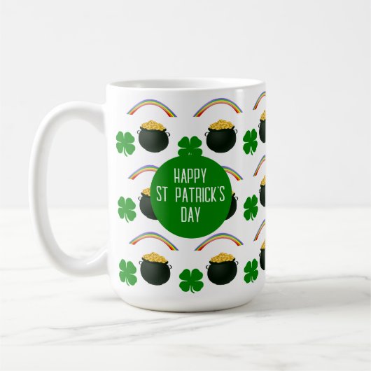 Lucky Irish St Patrick's Day Coffee Tasse (Links)