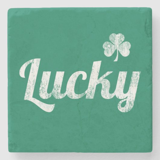 Lucky Irish Steinuntersetzer (Vorderseite)