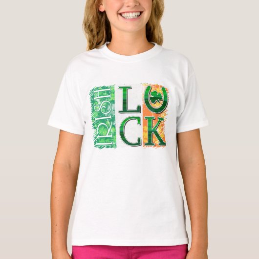 Lucky Irish Tricolor T-Shirt (Vorderseite)