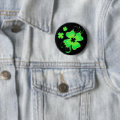 Lucky Irish Vierblättriges Kleeblatt Button (Beispiel)