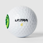 Lucky Irish vierblättriges Kleeblatt Kleeblatts Golfball (Logo)