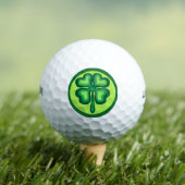 Lucky Irish vierblättriges Kleeblatt Kleeblatts Golfball (Insitu T-Shirt)