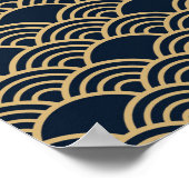 Lucky Japanisch Calico Cat | Maneki Neko Poster (Ecke)