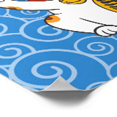 Lucky Japanisch Calico Cat | Maneki Neko Poster (Ecke)