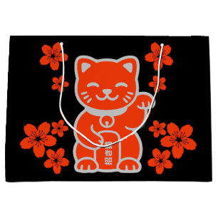 Lucky Japanisch Maneki-neko Große Geschenktüte