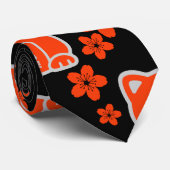 Lucky Japanisch Maneki-neko Krawatte (Gerollt)