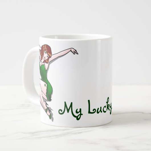Lucky Jumbo Cup Lucky Personalisierte Mug Jumbo-Tasse (Vorderseite Links)