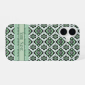 Lucky Kariert Clover Pattern iPhone 16 Hülle (Rückseite (Horizontal))