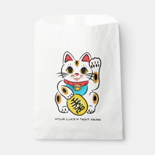 Lucky Katze Maneki Neko Gefallen Taschen KUNSTBAR! Geschenktütchen (Vorderseite)