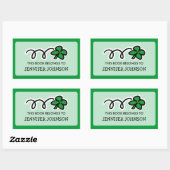 Lucky Klee Dieses Buch gehört zum Aufkleber (Blatt)