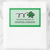 Lucky Klee Dieses Buch gehört zum Aufkleber (Tasche)