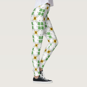Lucky Klee, Klee mit Sonnenblume Calla Lily Leggings