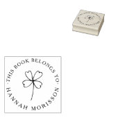 Lucky Klee Simple Library Book Individuelle Name Gummistempel (Stempel)