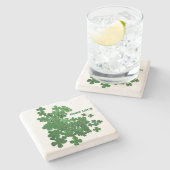 Lucky Klee Steinuntersetzer (Seitenansicht)