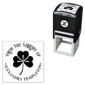 Lucky Kleeblatt #4P Bibliotheksname Permastempel (Beispiel)