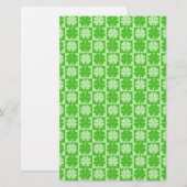 Lucky Kleeblatt Briefpapier (Vorne/Hinten)