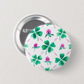 Lucky Kleeblatt Button (Vorne & Hinten)