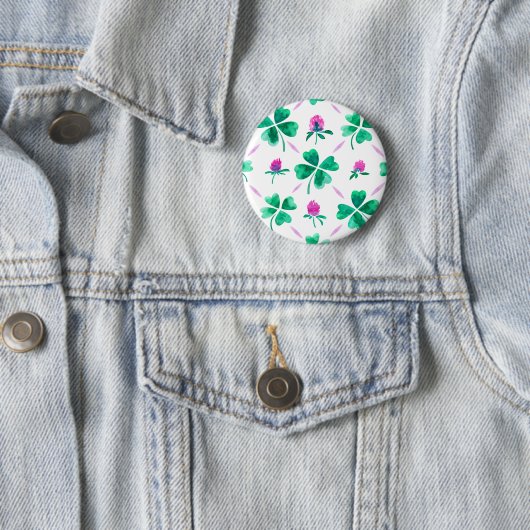 Lucky Kleeblatt Button (Beispiel)