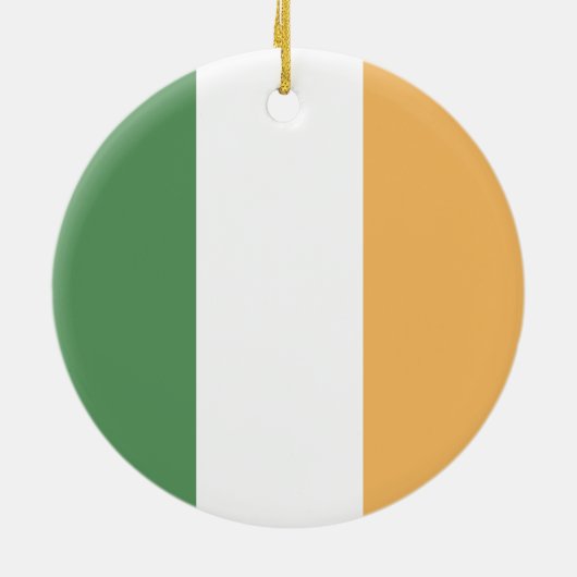 Lucky Kleeblatt Cloud Wasserfarbe Kunst Keramik Ornament (Hinten)