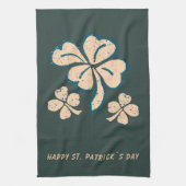 Lucky Kleeblatt Clover Happy St Patrick`s Day Geschirrtuch (Vertikal)