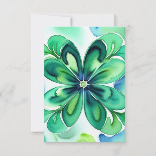 Lucky Kleeblatt Dankeskarte (Vorderseite)