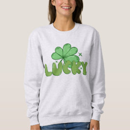 Lucky Kleeblatt Design Sweatshirt