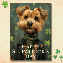 Lucky Kleeblatt Dog St. Patrick's Day