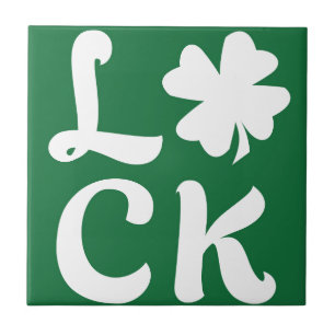 Lucky Kleeblatt Fliese