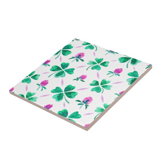 Lucky Kleeblatt Fliese (Seite)