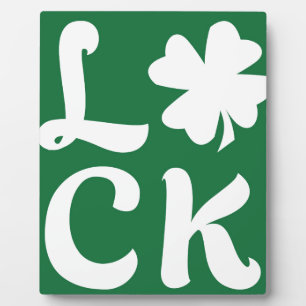 Lucky Kleeblatt Fotoplatte