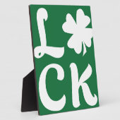 Lucky Kleeblatt Fotoplatte (Seite)