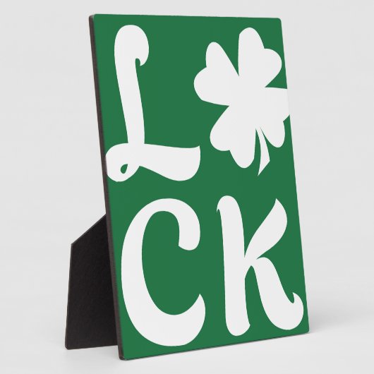 Lucky Kleeblatt Fotoplatte (Seite)