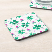 Lucky Kleeblatt Getränkeuntersetzer (Linke Seite)