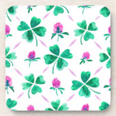 Lucky Kleeblatt Getränkeuntersetzer (Vorderseite)