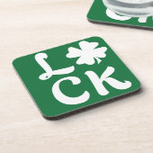 Lucky Kleeblatt Getränkeuntersetzer (Linke Seite)