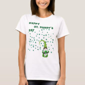 Lucky Kleeblatt Gnome St. Paddy's Day T-Shirt (Vorderseite)