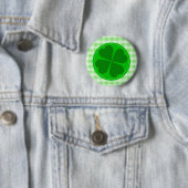 Lucky Kleeblatt Green Checked Button (Beispiel)
