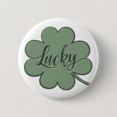 Lucky Kleeblatt Green - GraphicLoveShop Button (Vorderseite)